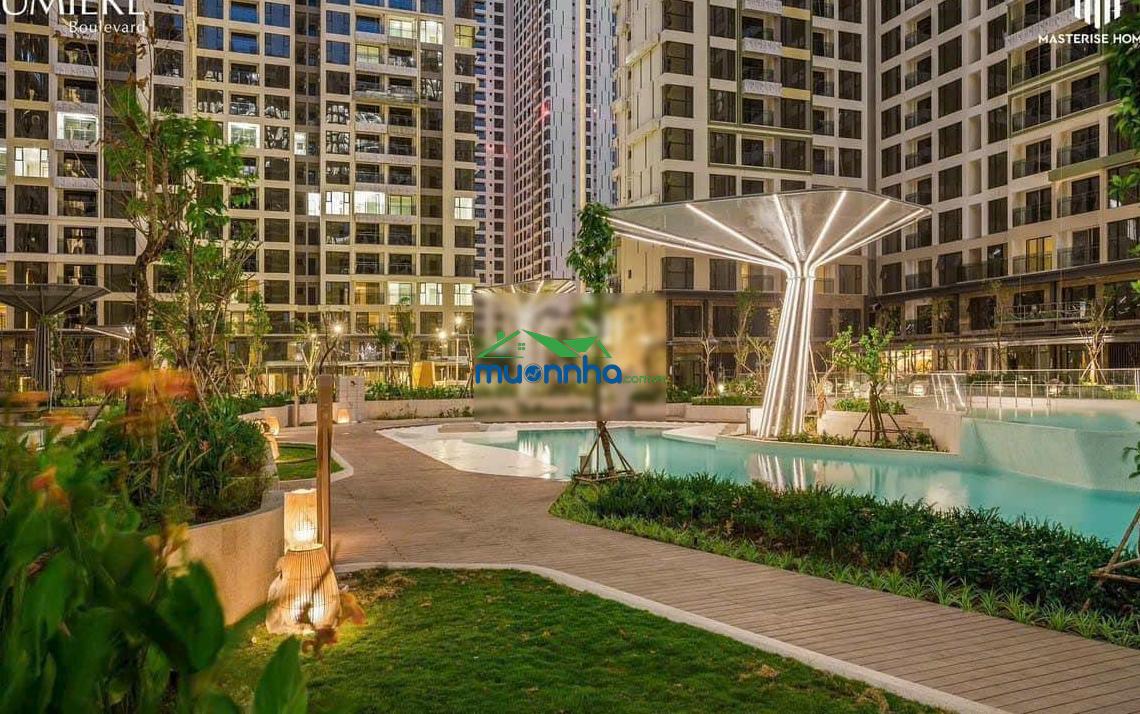 Căn 2pn góc tháp a - chỉ 4,865 tỷ - lumiere boulevard nhận nhà ngay - view nội khu tầng trung