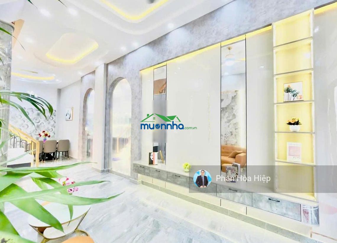 Xuất cảnh bán gấp nhà hẻm 8m hậu giang, 68m2, 4 tầng btct, 4 pn 4wc, gần chợ bình tây - 2