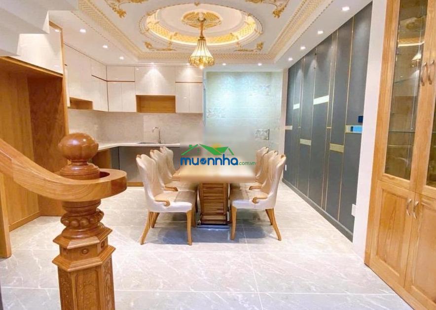 Hiếm nhà đẹp mê ly 5 tầng full nt cao cấp hẻm ô tô thông ngang 4,5x15m ngay an nhơn chỉ 9,9 tỷ - 4