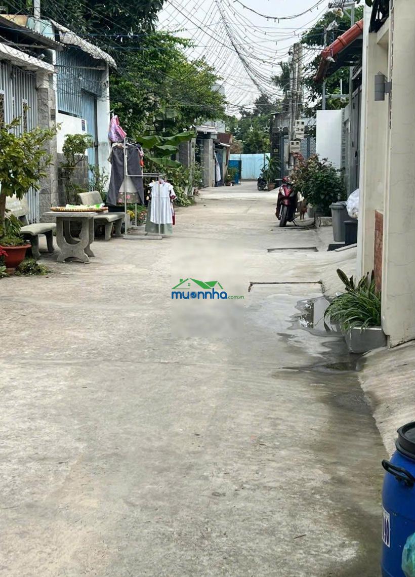 Bán nhà cấp 4 91.6m2 ngang 5m vuông vức - hẻm 4m thông - hướng đn - gần bệnh viện qt hạnh phúc - 3