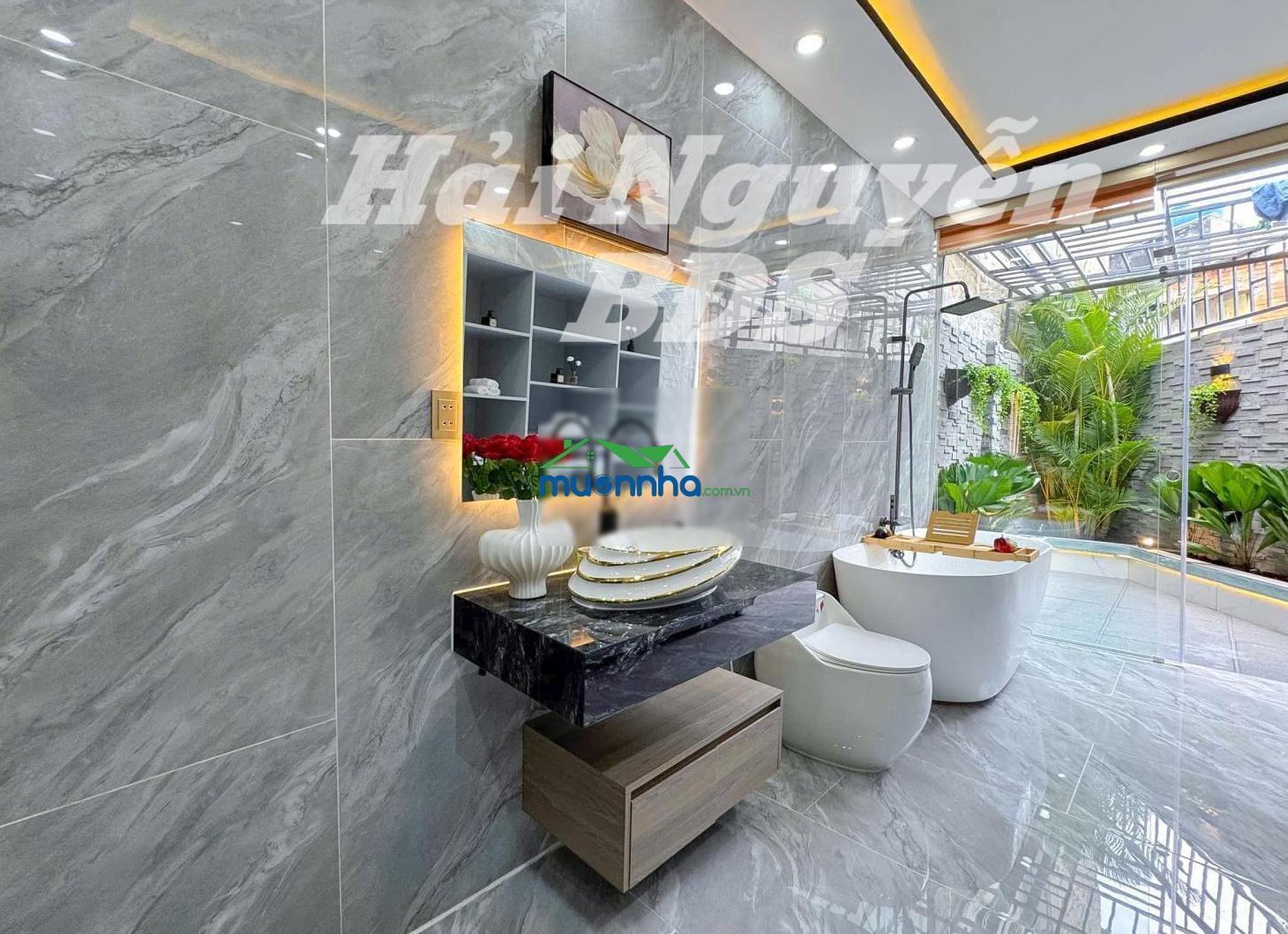 Nhà phố có sân vườn, 2 tầng ngang 5.5m, đường đặng nhữ lâm, nhà bè, cạnh q7