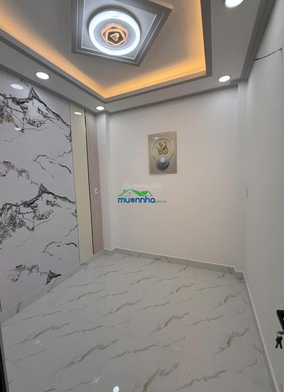 Nhà 103/1e văn thân, quận 6. dt 44m2 trệt 1 lầu 4pn cách 30m ra mặt tiền