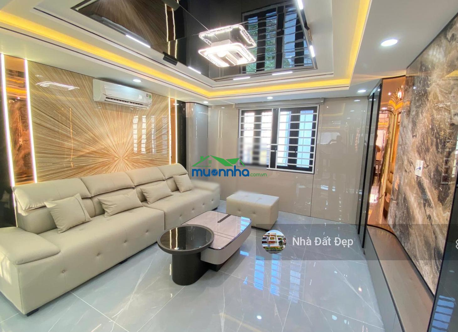 Nhà mới khu đồng bộ cao cấp 5 tấm đường nhựa đẹp 20m có vỉa hè full nội thất 4x15m đường hương lộ 2 - 4