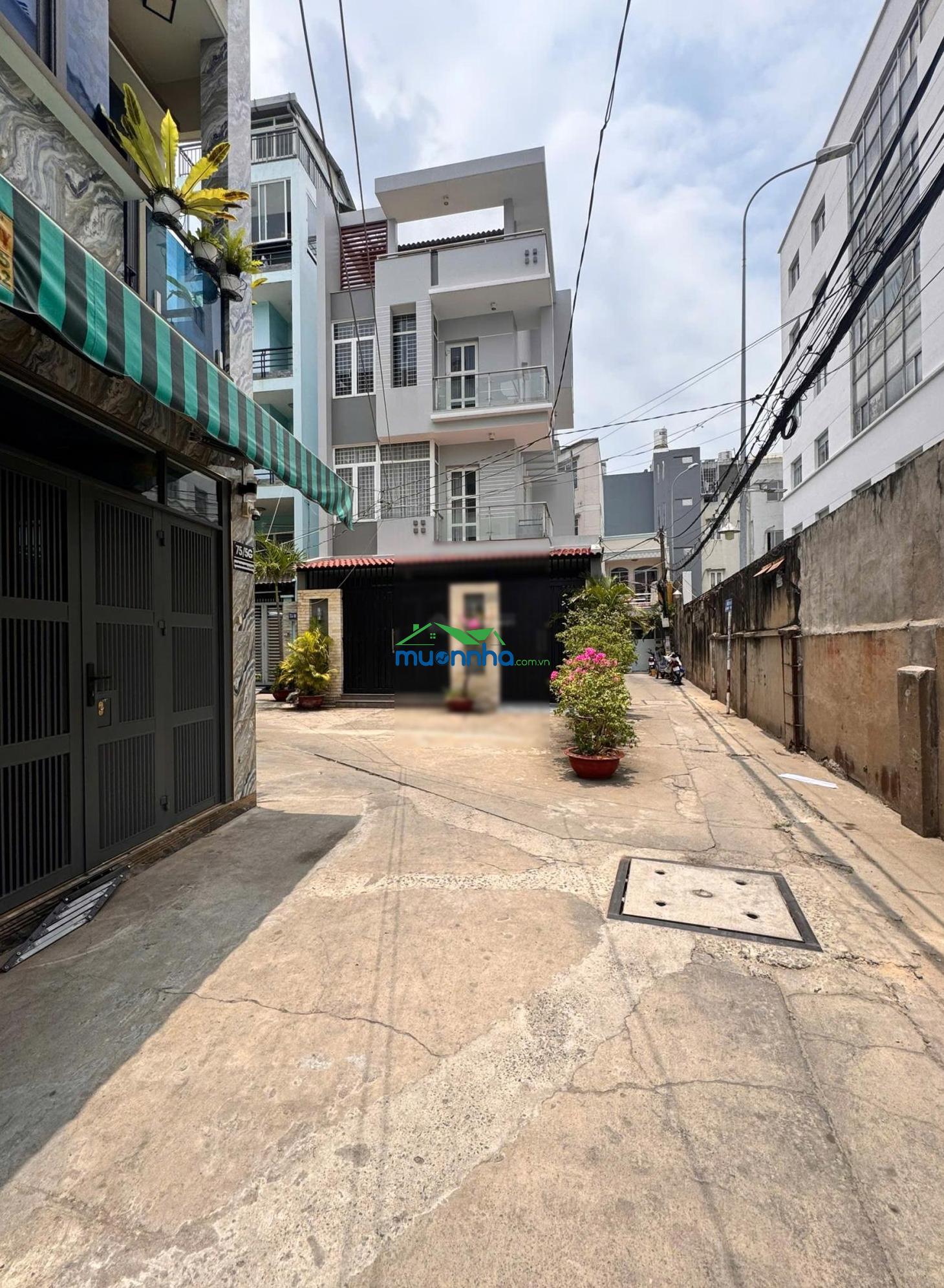 Hẻm xe hơi khu phan xích long, phú nhuận - 4 tầng đúc - 37.3m2 - 7.5 tỷ tl