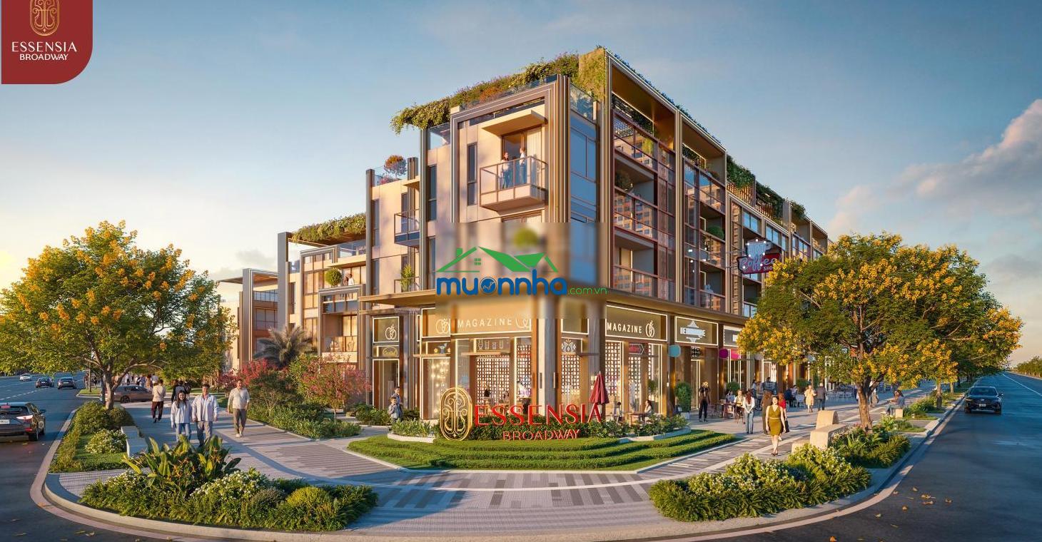 Nhà phố thương mại essensia broadway 48 tỷ/172m2 - thiết kế 3 tầng + 1 tum - hàng độc quyền cđt