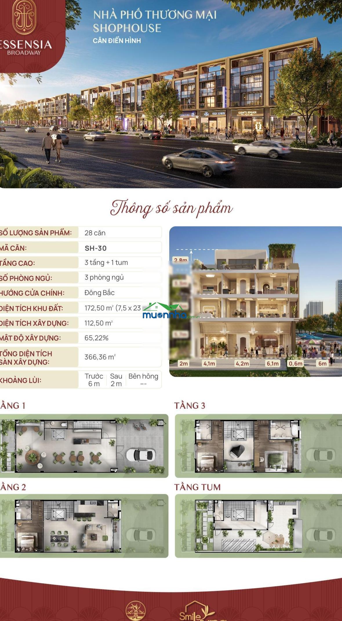 Nhà phố thương mại essensia broadway 48 tỷ/172m2 - thiết kế 3 tầng + 1 tum - hàng độc quyền cđt - 4