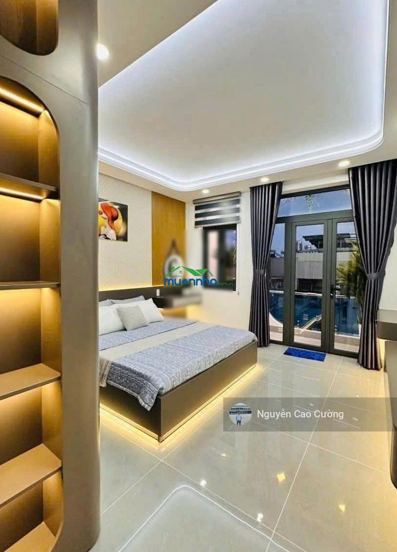 Nhà đẹp q12 - thiết kế luxury, có thang máy, 4x16m, 1 lửng 3 lầu đường 8m, 1/ thạnh xuân 25 - 4