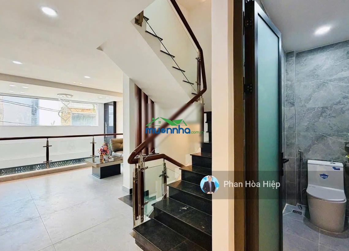 Nhà hẻm xe tải 6m lò gốm, 56m2, 4 tầng đúc, 4 pn 4wc, gần võ văn kiệt, sổ vuông vức, tiện cho thuê - 4