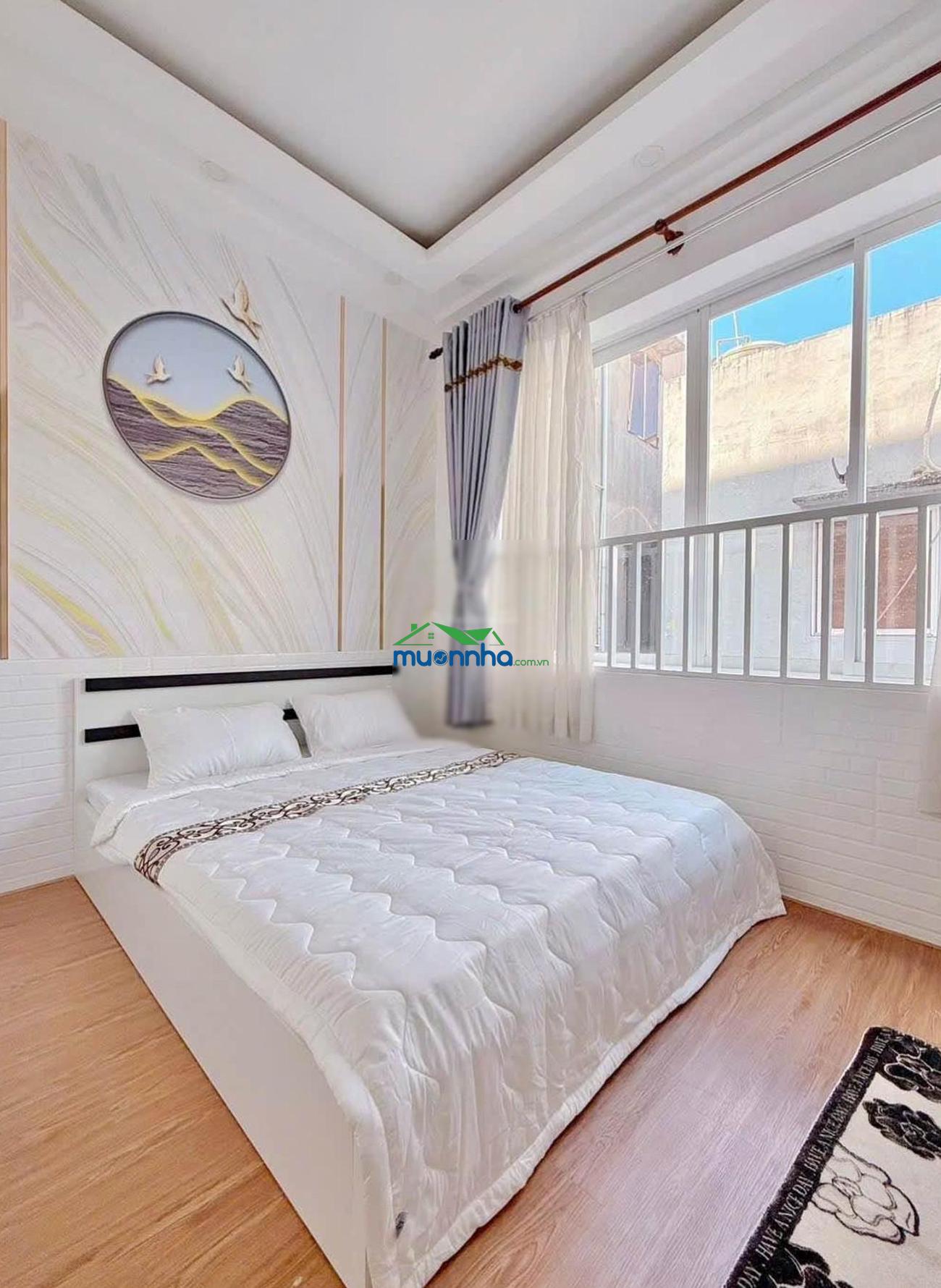 Hạ 200tr, hẻm thông phan văn trị, tăng bạt hổ, 4 tầng (5pn), dtsd: 140m2, full nt, có sân để xe - 4