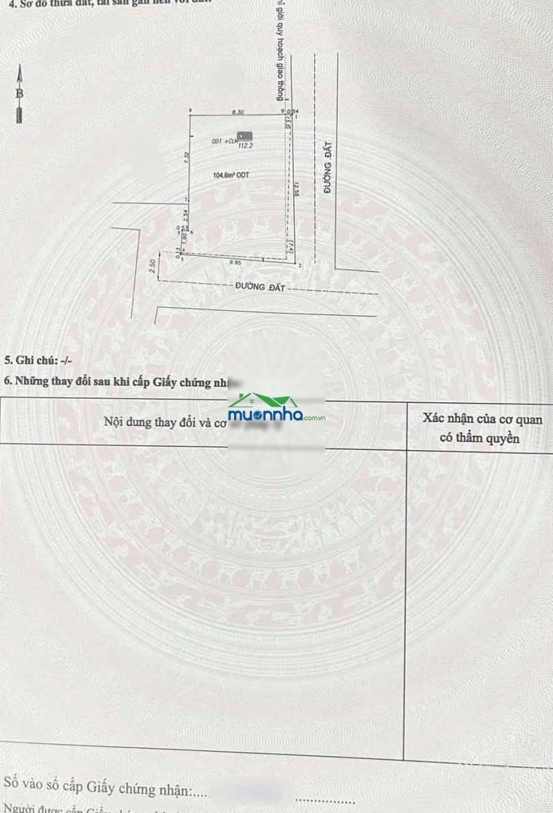 9115 - bán đất 2 mặt tiền gần chợ xóm nghèo dĩ an - 112.2m2 ngang 8,8m - sổ riêng - giá 4,5 tỷ