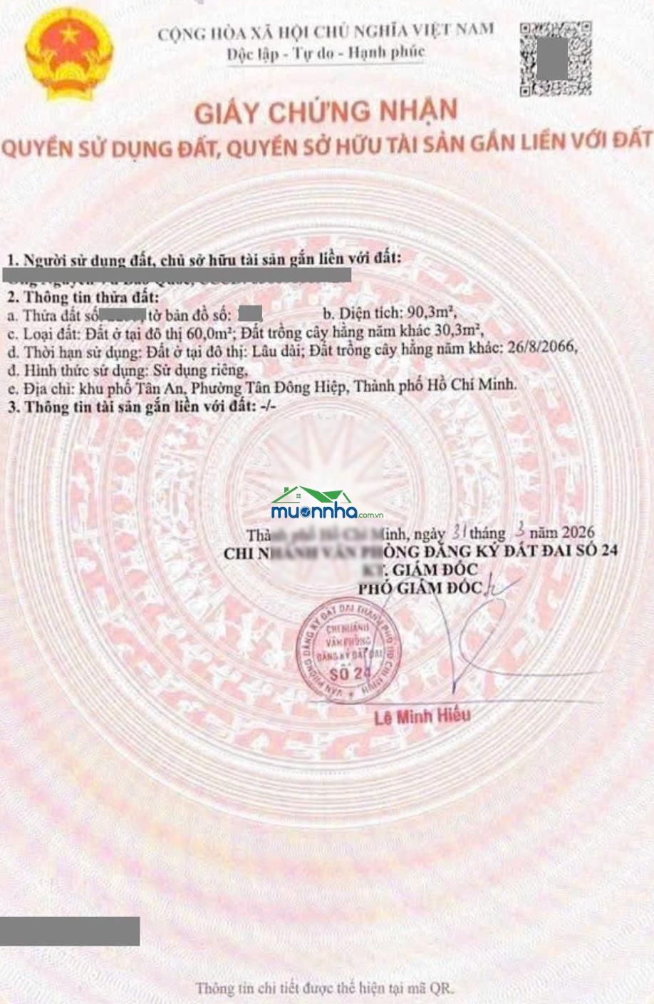 Đất 90m2 kdc gần ngã tư bình thung, phường tân đông hiệp, tp dĩ an (phường tân đông hiệp, tphcm) - 4