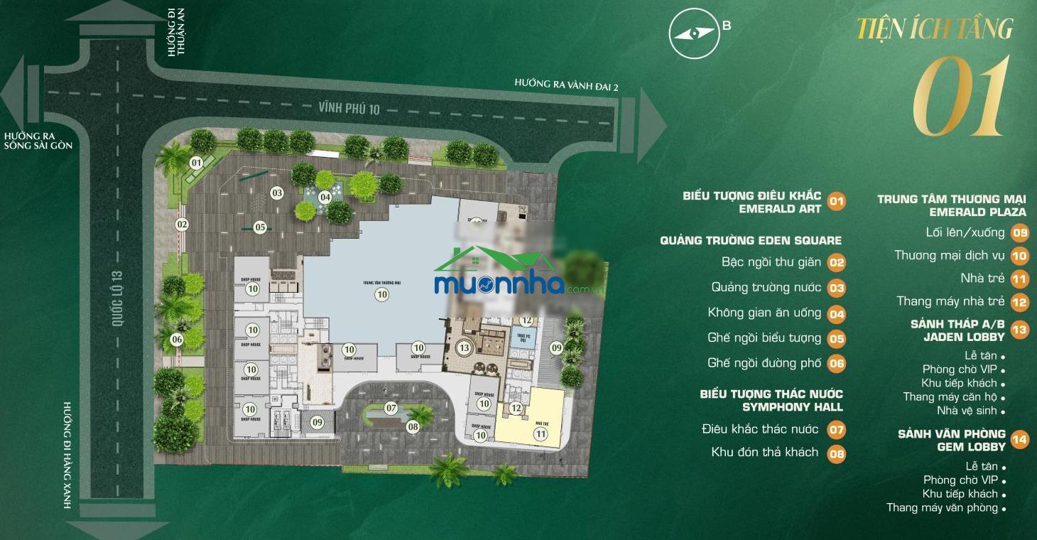 The emerald boulevard 1pn+ thiết kế hiện đại, dành cho người trẻ thích sống tự do