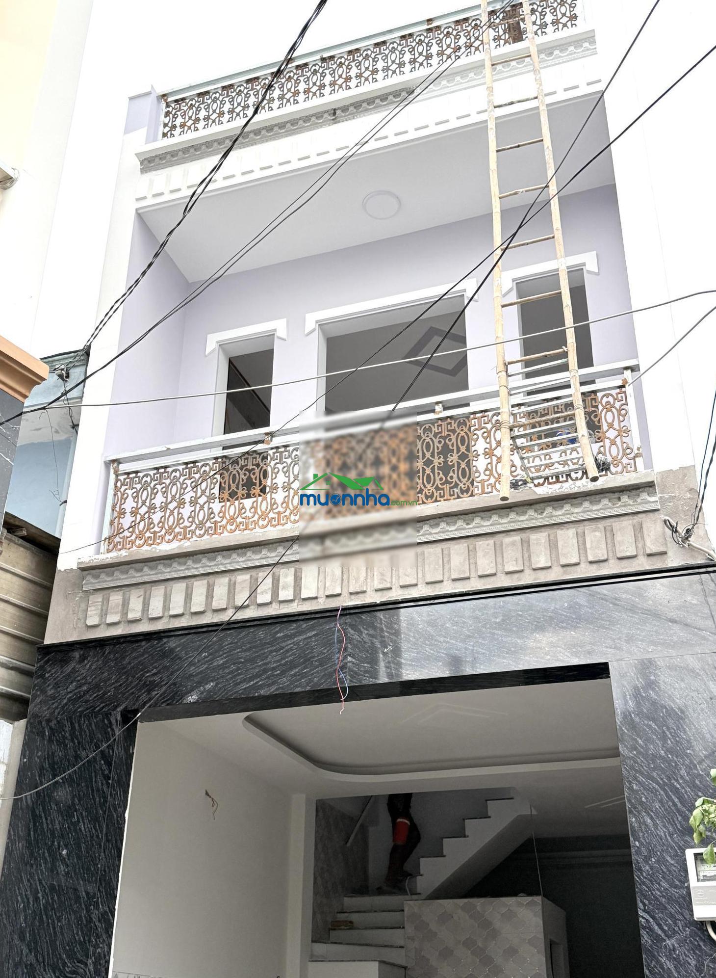 Bán nhà xây mới từ móng mễ cốc quận 8, nở hậu 4.4m x 9.5m, shr, hc đủ 3 tầng, mới đẹp - ở ngay - 2
