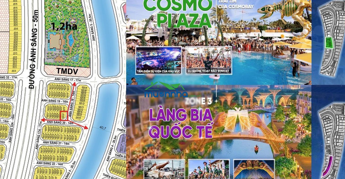 Căn góc nhà phố 2 mặt tiền ngay trung tâm ăn chơi 24/7 của toàn bộ khu vực cosmobay