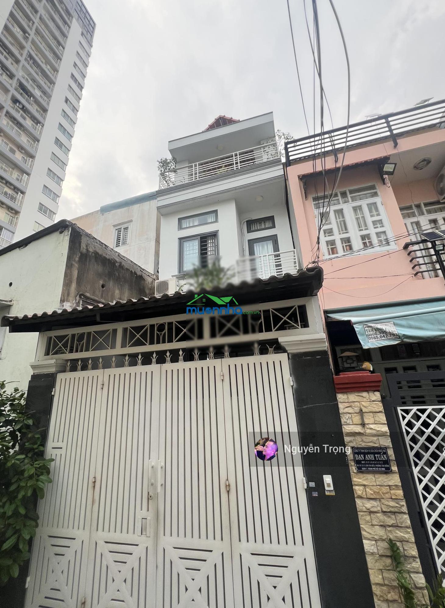 Bán nhà 4 tầng - 4x20m - hẻm xe hơi thông lâm văn bền q7 - chỉ 9 tỷ 5