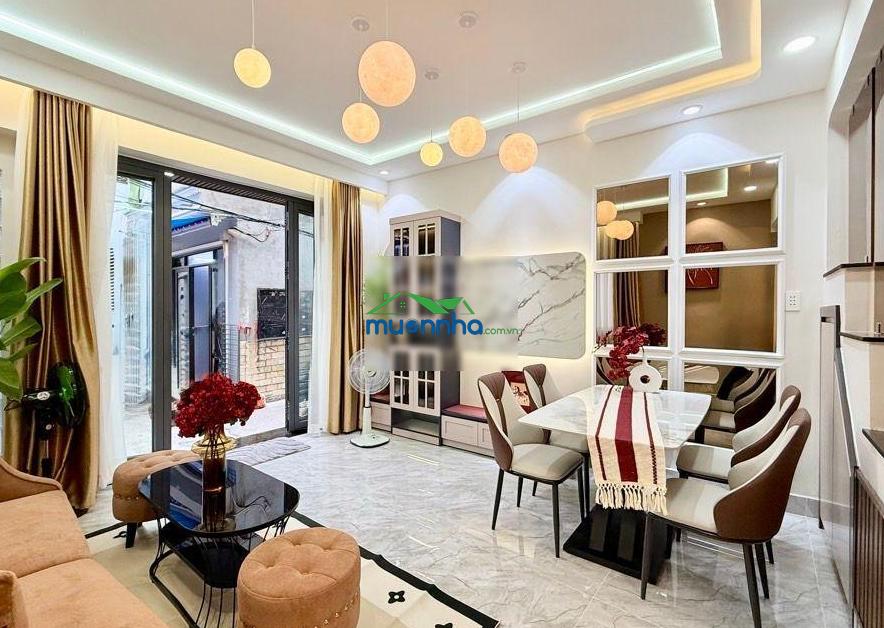 5.x tỷ - hẻm xe hơi huỳnh văn bánh, pn - 90m² dtsd - 3 tầng, ngang 4.1m nở hậu, full nội thất. - 3