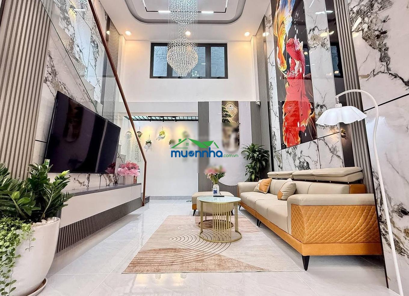 Giảm 600 triệu, nhà đẹp 4.5m x 13m xây mới 4.5 tầng full nội thất - hẻm 8m đường nguyễn ảnh thủ - 2