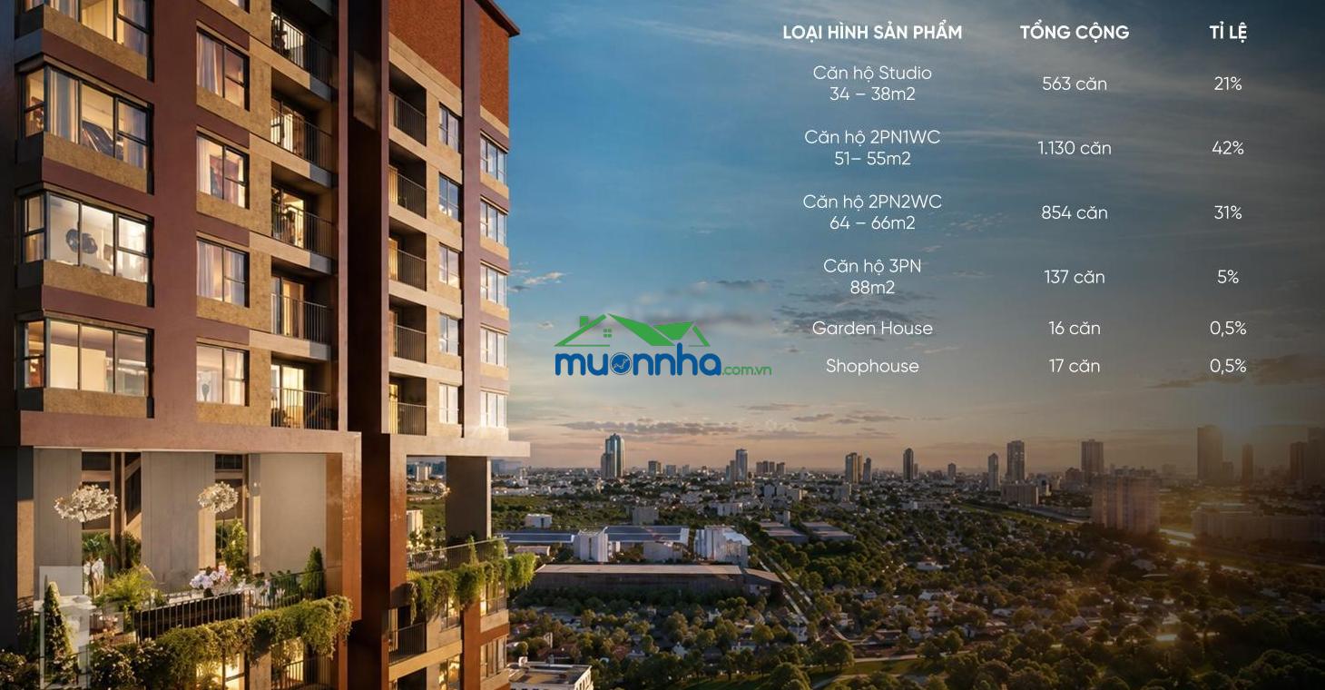 Monrei saigon căn 2pn1wc view nội khu tầng trung chỉ 2,4 tỷ