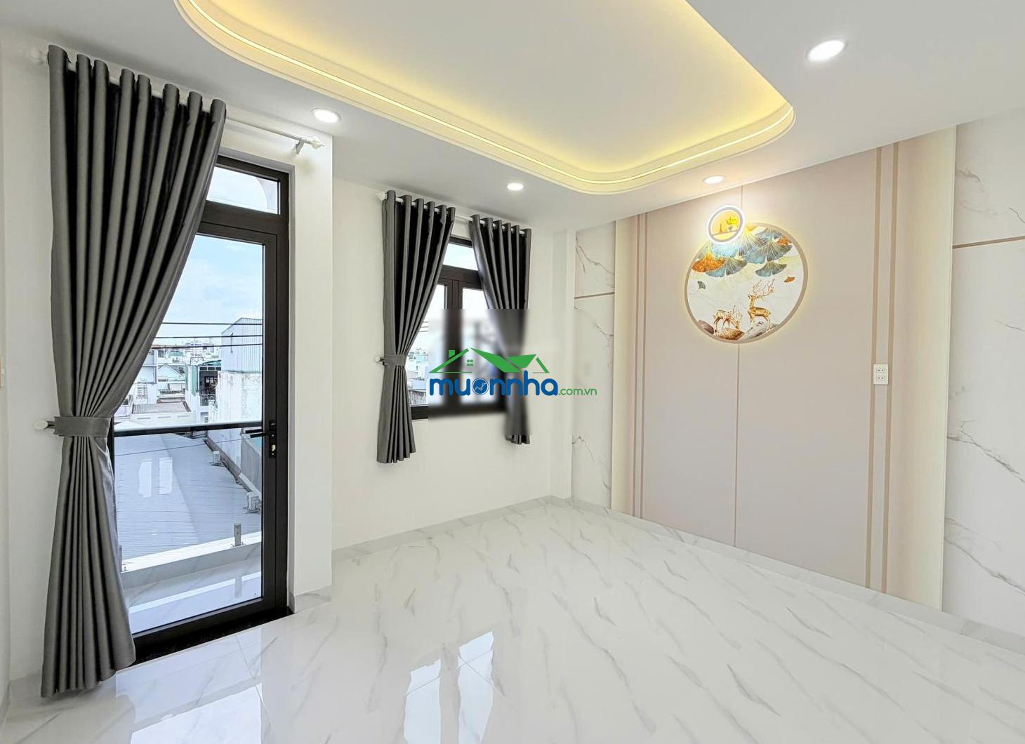 Nhà xây mới đường hương lộ 2 giáp ngã tư bốn xã (đoạn 2 chiều) - đường trước nhà 7m thông - 56m2 - 3