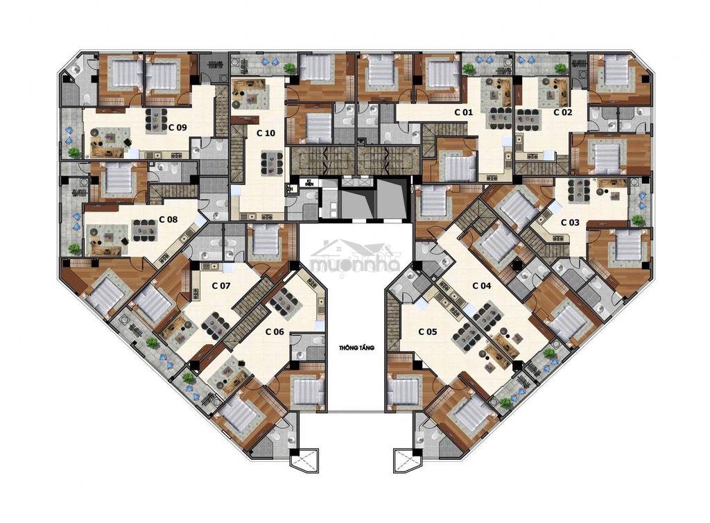 Chủ cần tiền bán gấp căn 2pn 68m2 monarchy view sông hàn giá cực tốt - 2