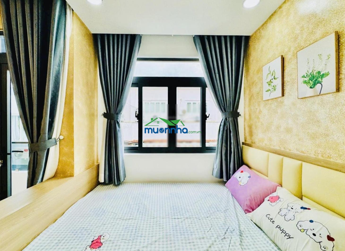 Hxh nguyễn văn đậu, hoàng hoa thám, 4 tầng(3pn) sd: 100m2, sân thượng, 20m ra mặt tiền - 3