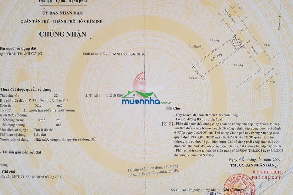 Chính chủ bán gộp 2 căn nhà liền kề (8m mặt tiền) số 34 + 36 đường b3, tây thạnh, tp. hcm - 3