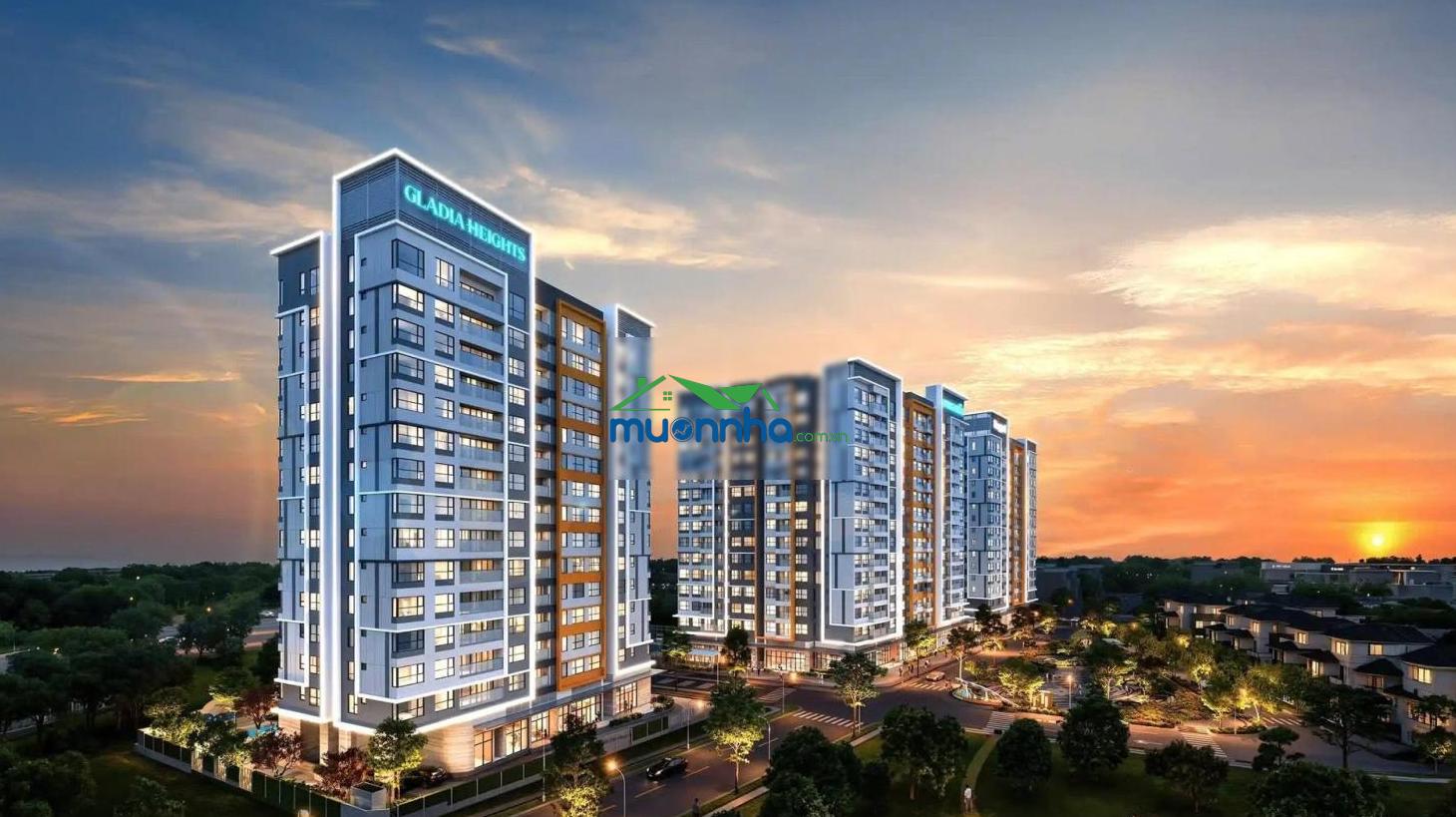 Căn góc 3pn gladia heights 115m2 nhà thô - 3