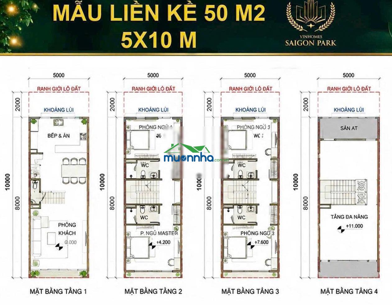 Cần bán liên kế giãn xây vinhomes saigon park hóc môn, chỉ 4,6 tỷ - 3