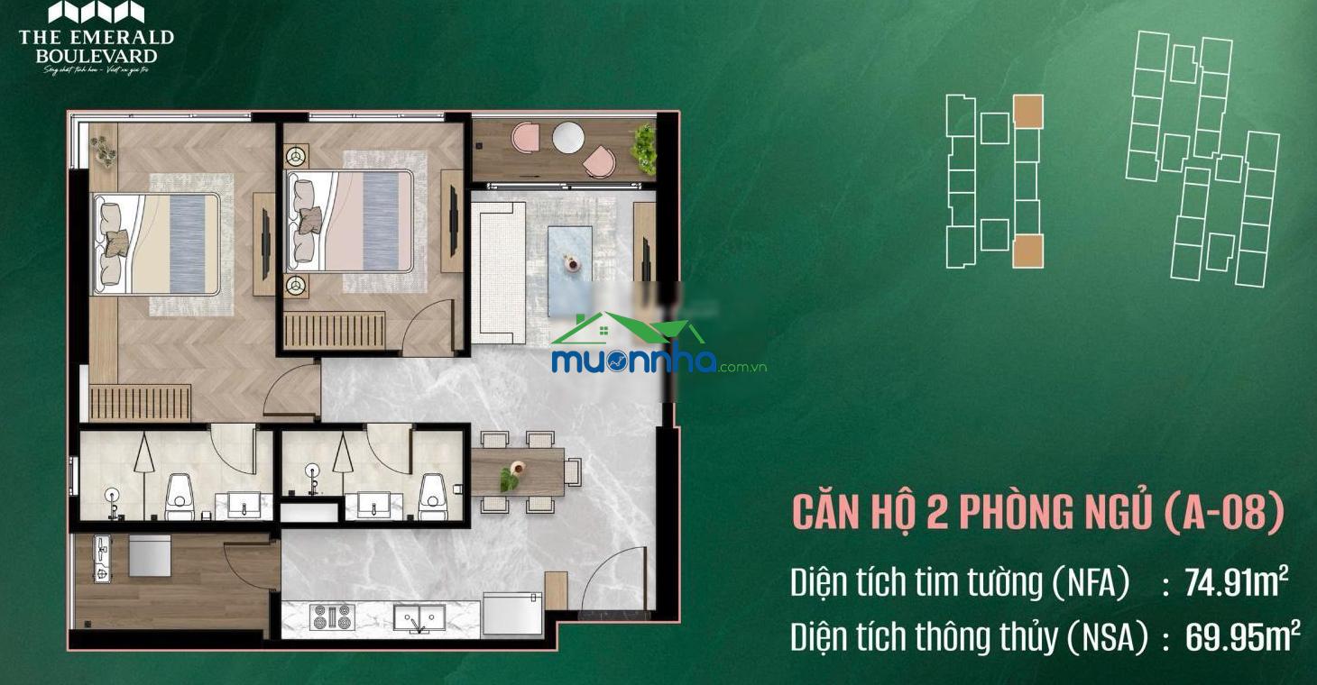 Emerald boulevard căn hộ mặt tiền ql13 cách q1 11km chỉ 62,6 triệu/m2, đàm phán thanh toán chậm - 2
