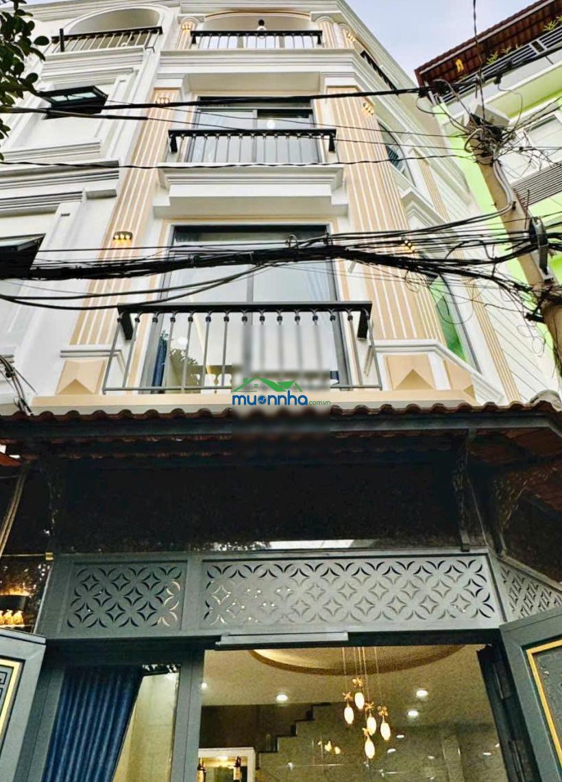 Cần tiền bán gấp căn nhà cực đẹp mới xây 4 tầng - hẻm 5m nơ trang long - ngay bệnh viện ung bướu - 2
