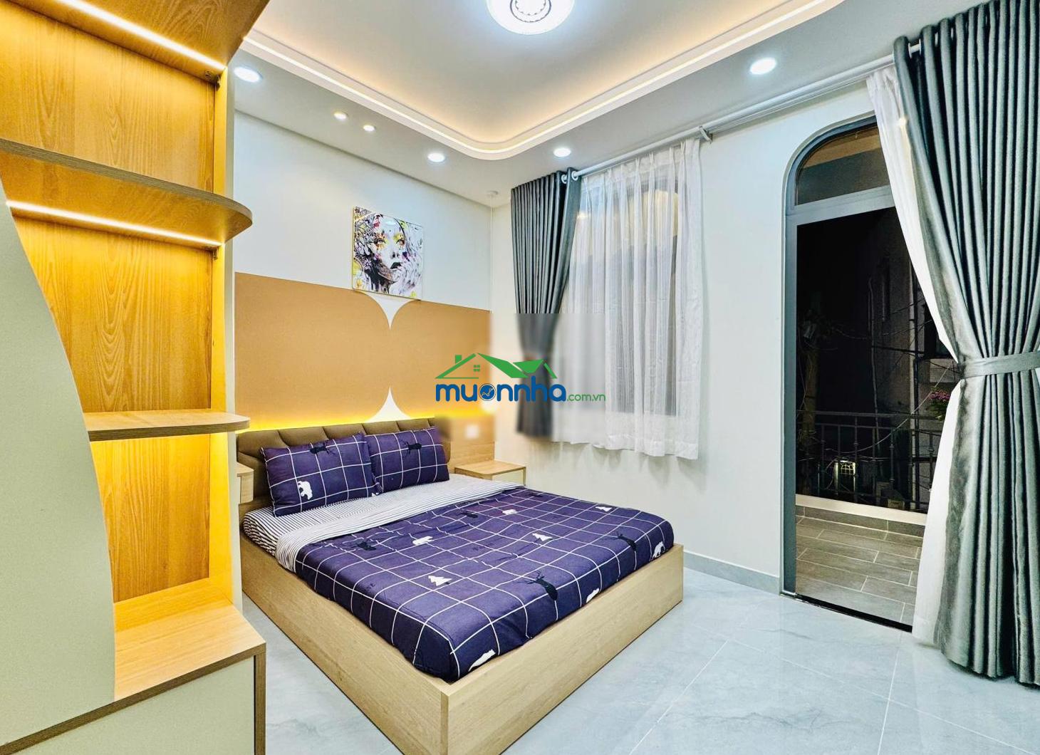 Cần bán gấp nhà hẻm xe hơi chu văn an. mới xây 3 tầng full nội thất cao cấp. có phòng ngủ tầng trệt - 2