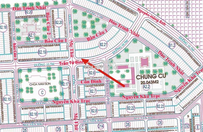 Chính chủ gởi bán đất đường trần tử bình - trục đường 10m5