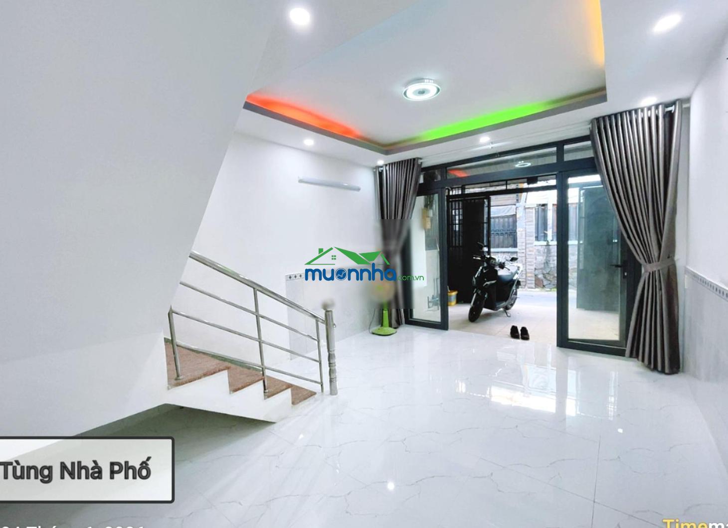 Nhà mới 2 tầng, mặt tiền hẻm 3m huỳnh tấn phát, quận 7, 4m x 12m, 3pn, chỉ 4.45 tỷ