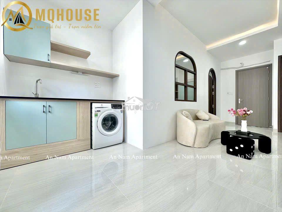 Căn hộ 1pn 1pk ban công 40m2 nhà mới full nt giặt riêng ngay gò dầu - 3