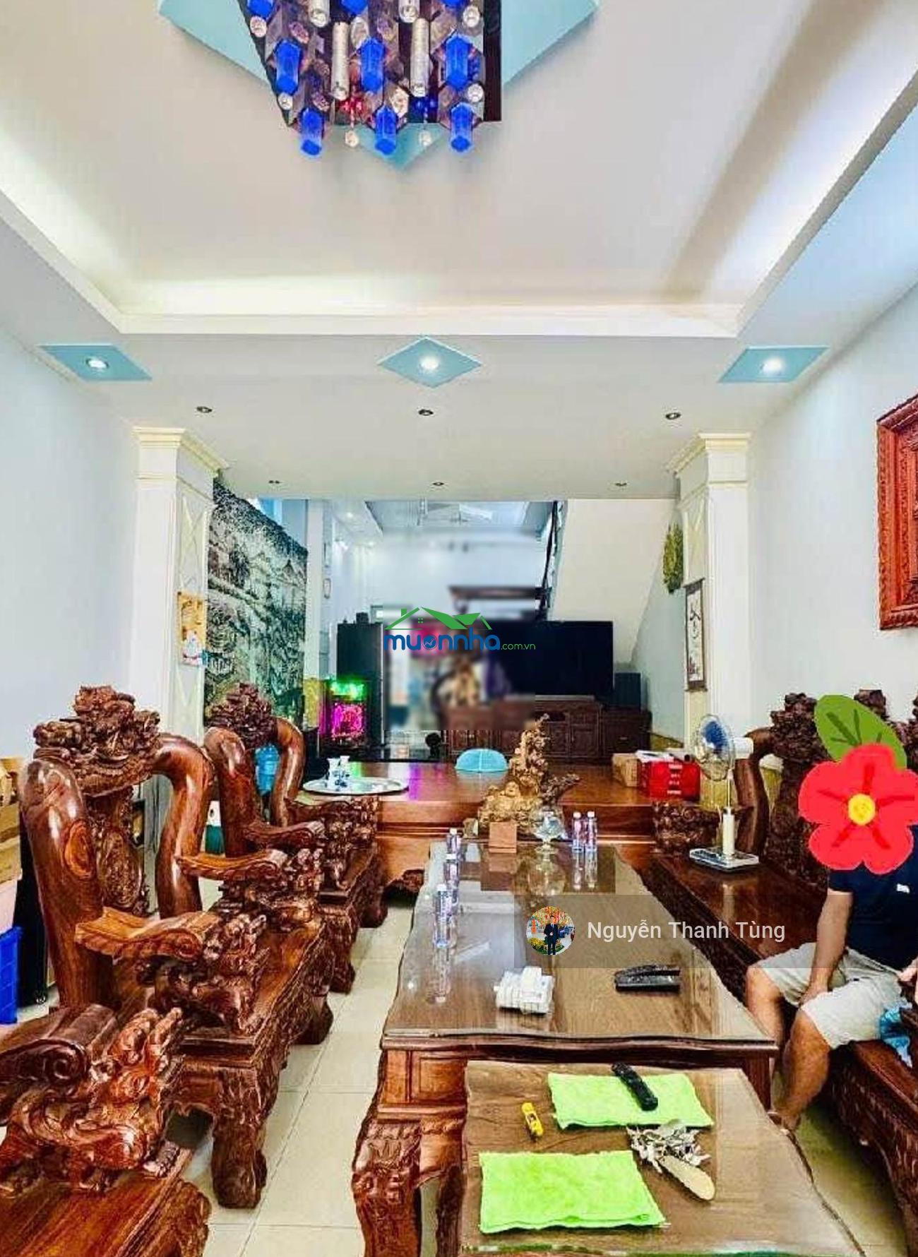 Nhà 4 tầng hẻm 10m thông đường phan văn hơn, quận 12, dt 88m2, ngang gần 5m, gần cầu tham lương.