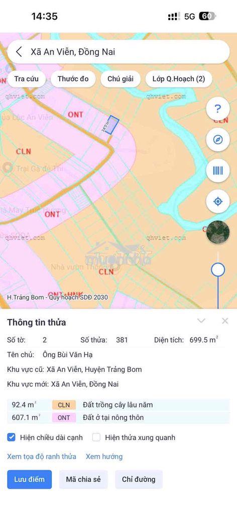 Bán đất sổ riêng an viễn trảng bom - 2