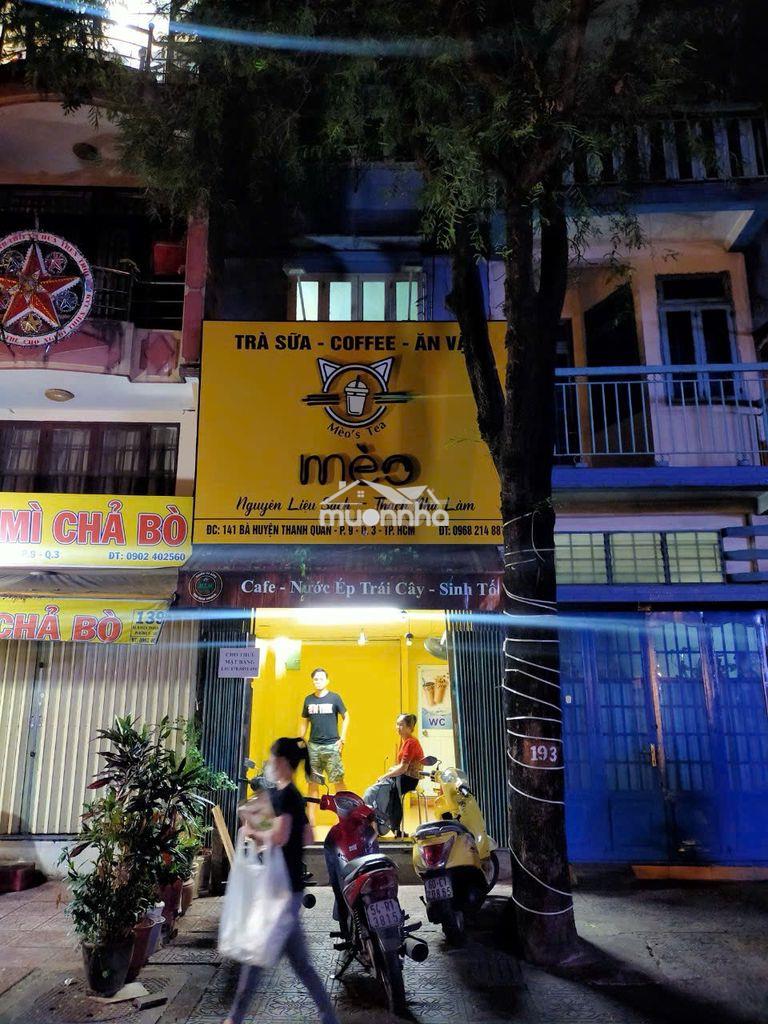 Cho thuê mặt bằng kinh doanh 141 ba huyen thanh quan quận q3 tp.hcm