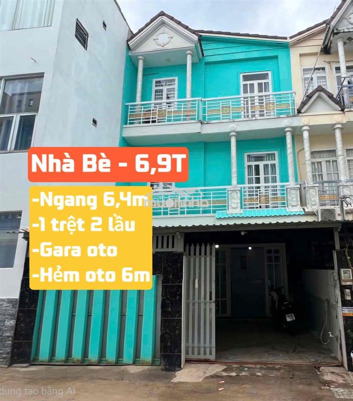 🏠 Nhà chính chủ 1 trệt 2 lầu – ngang 6.4m – hẻm xe hơi 6m