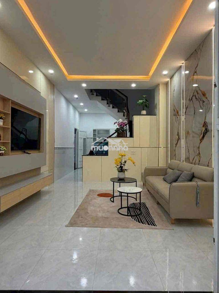 Cho thuê nhà 5x20m.xây 3 lầu mới keng hẻm 7m thông lê thị riêng.q12 - 4