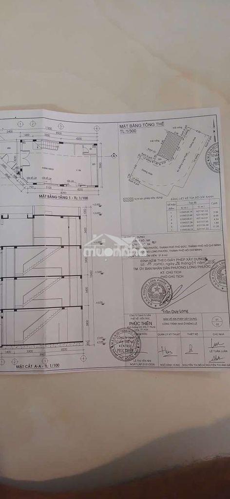 Nhà 3 tầng góc 2 mt đường long phước. quận 9 - 3