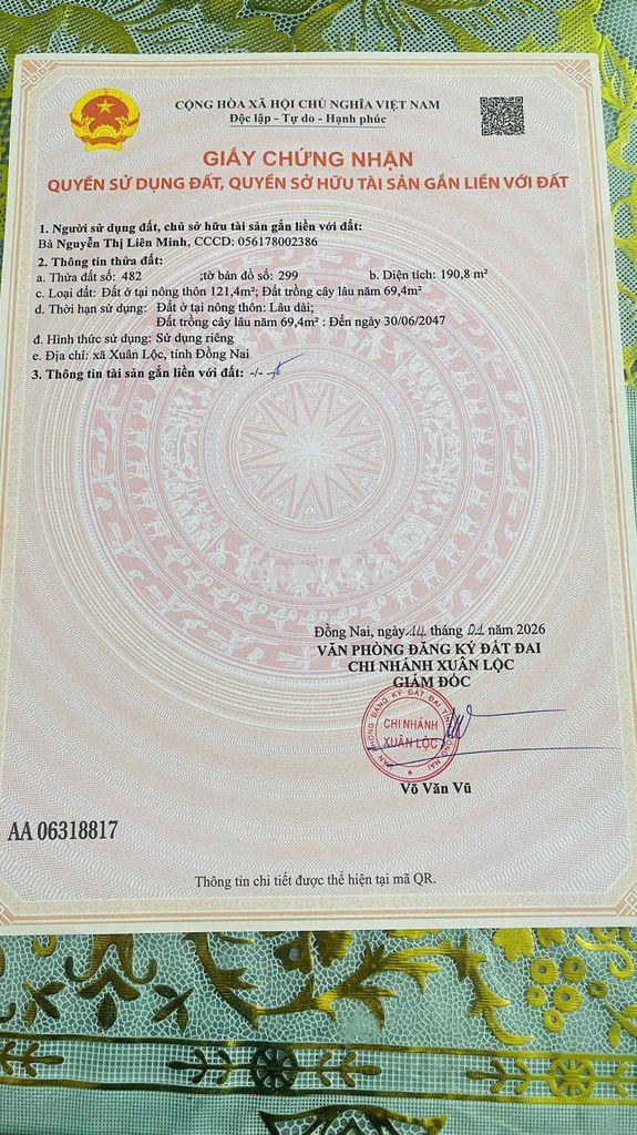 Bán đất phường xuân lộc - tp. đồng nai