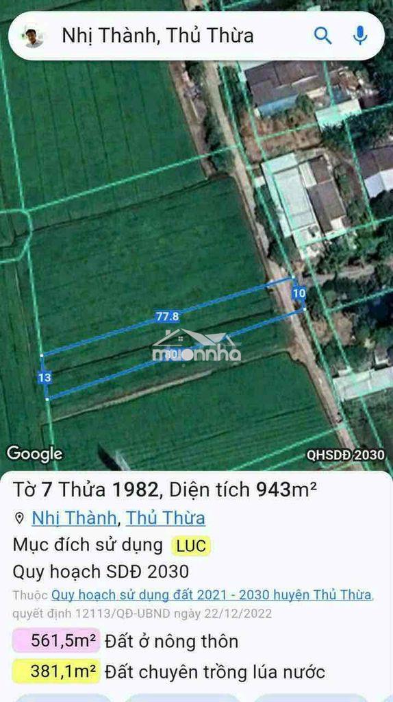 Đất nở hậu- gần đt 818