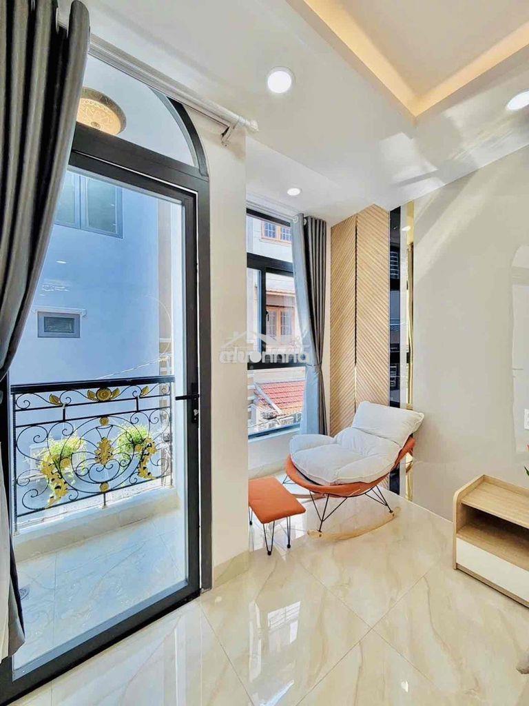 Giảm gấp 500tr - lê văn sỹ, 4 tầng có sân thượng, sd: 120m2, hẻm thông - 4
