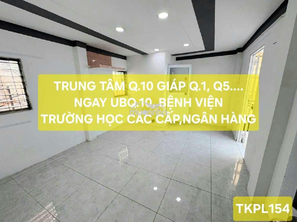 Nguyễn chí thanh q.10 giáp q.1, q.5 nhà hai mặt hẻm thoáng mát nhỉnh 3 - 4