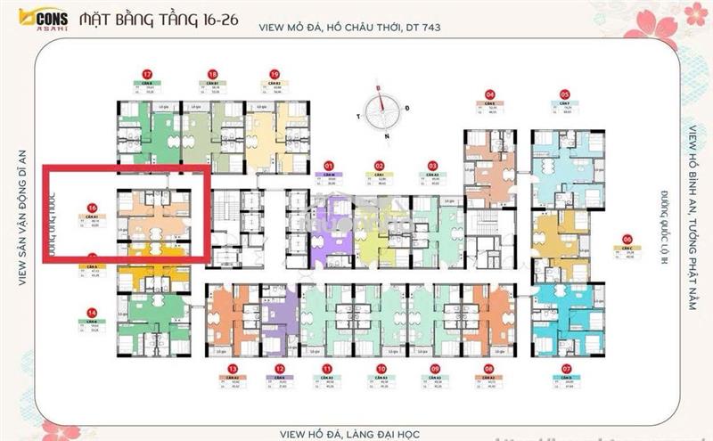 Chính chủ sang nhượng 2pn1wc bcons asahi, đã có hđmb