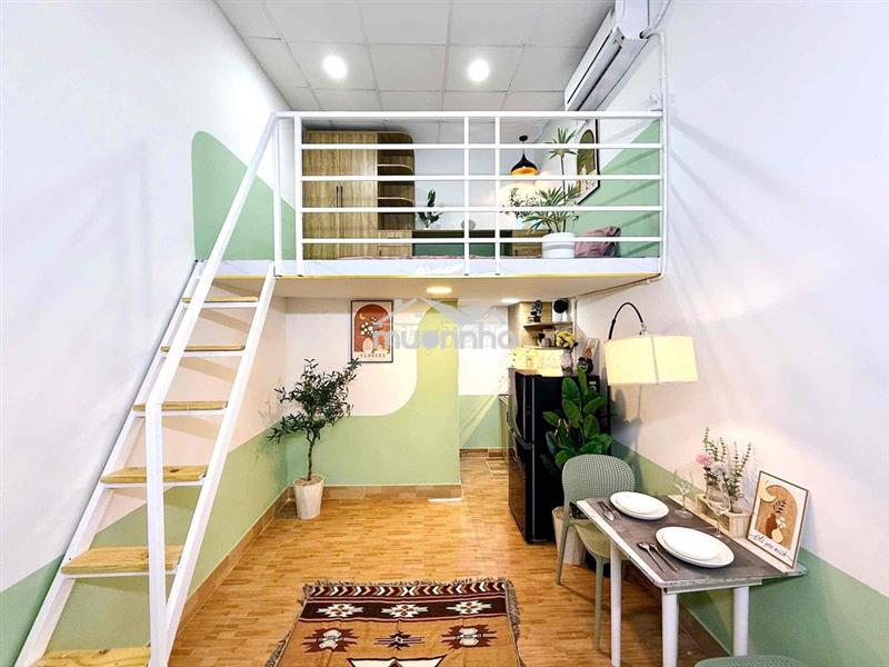 Khai trương căn hộ full nội thất - gác cao 2m gần aeon mall bình