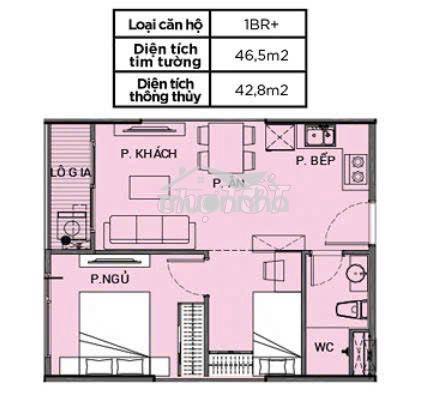 Chính chủ cần bán căn hộ vinhomes grand park 1pn+, 1wc 46,5m2 giá 2,5t