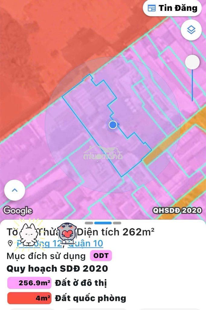 Bán quỹ đất 262m² cmt8 - hàng xóm hà đô centrosa - chỉ 36 tỷ