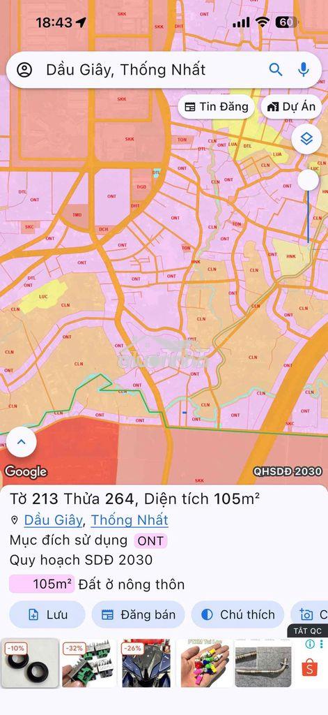Chính chủ bán đất phường dầu giây ngay 2kcn lớn - 4