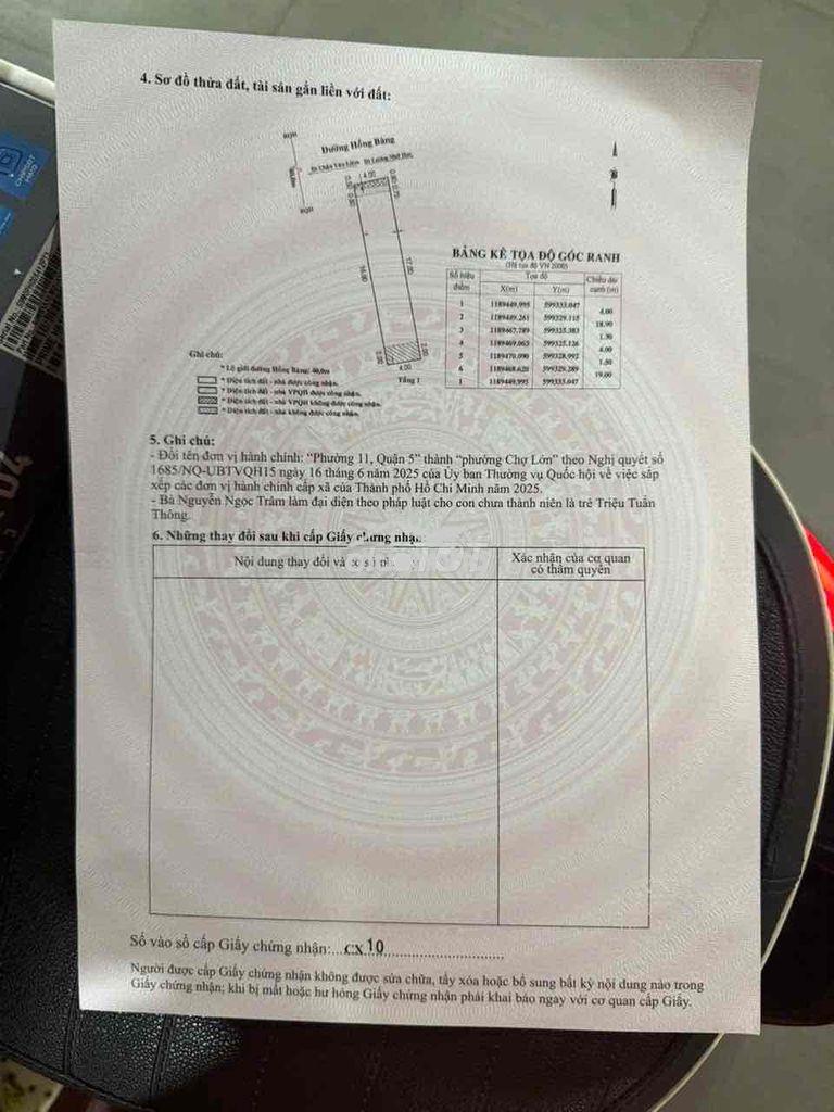 Nhà mt đường hồng  bàng 235m2 1 gác 3 lầu 1  sân - 3